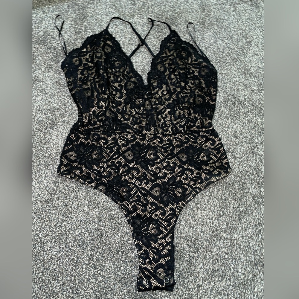 Black & Nude Bodysuit